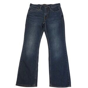 Old Navy Mens Boot-Cut Built-In Flex Dark Wash Denim Jeans 30x30